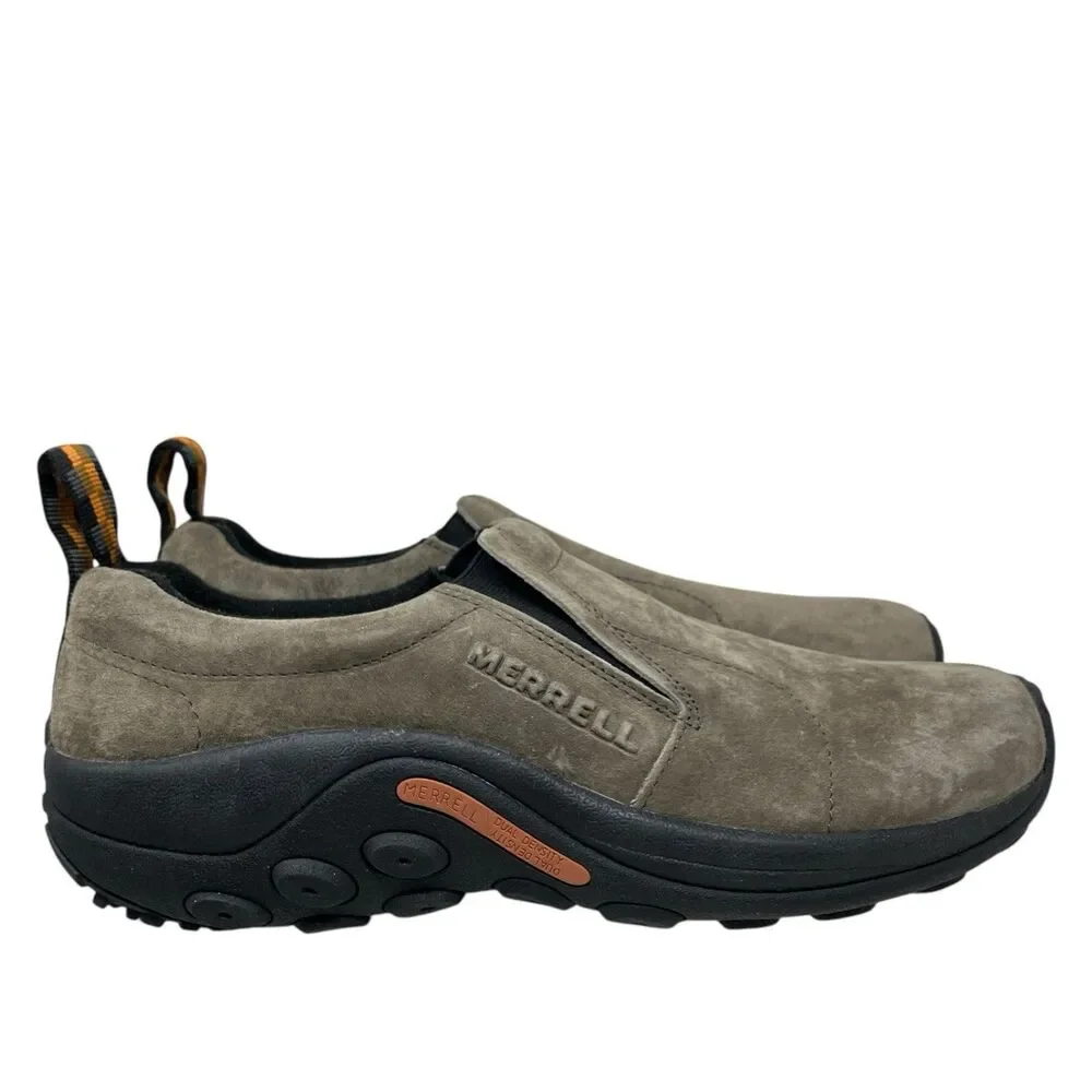 Merrell Jungle Moc‎ Slip On Suede Comfort Brown Shoes Mens 10 wide Casual